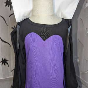 NEW Evil queen Halloween costume dress with cape new child
